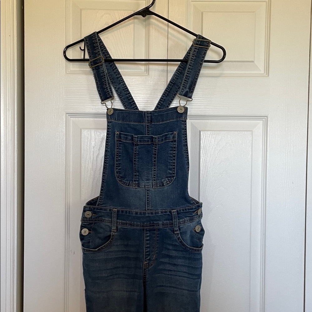 Wallflower Bib Overall Youth sz S adjustable shoulder straps jeans denim blue